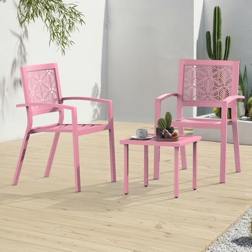 Peacock Blue Outdoor Bistro Set for 2 with Coffee Table R445