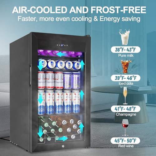 Electric Humidor Cabinet 35L with Digital LED Screen and Humidity Control C6096