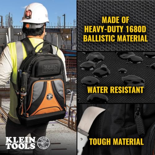 Klein Tools 55421BP-14 Tool Backpack, Heavy Duty, 39 Pockets S772