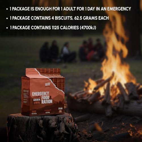 Emergency Food Supply 7-Day Chocolate Biscuit Bars Survival Kit A231664