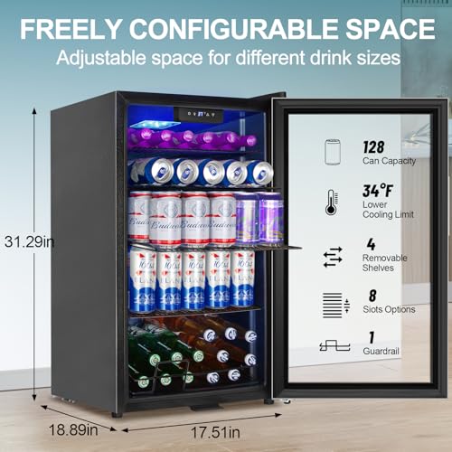 Electric Humidor Cabinet 35L with Digital LED Screen and Humidity Control C6096