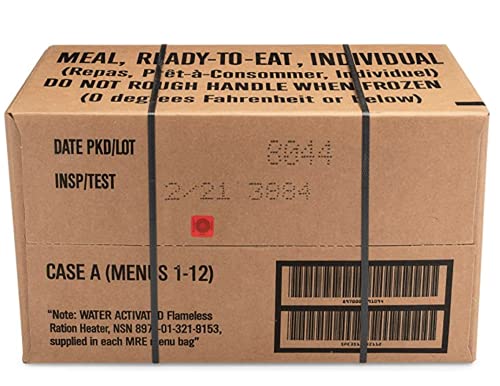 Ameriqual 24ct US Military Surplus MRE Meals Ready to Eat 2021 A+B Case Bundle X982