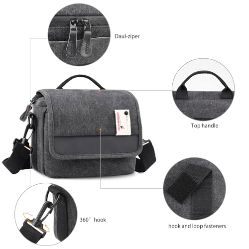 Besnfoto Camera Bag Small DSLR Shoulder Bag Waterproof Crossbody W879210