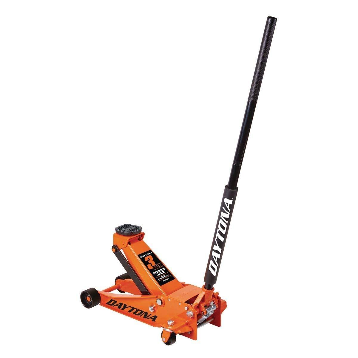 Daytona 3 Ton Professional Rapid Pump Floor Jack - Orange - Megean