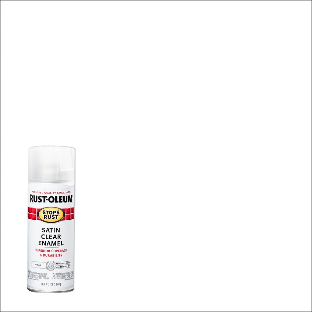 Rust-Oleum Stops Rust Satin Protective Enamel Spray Paint 285092, 12 oz Y531