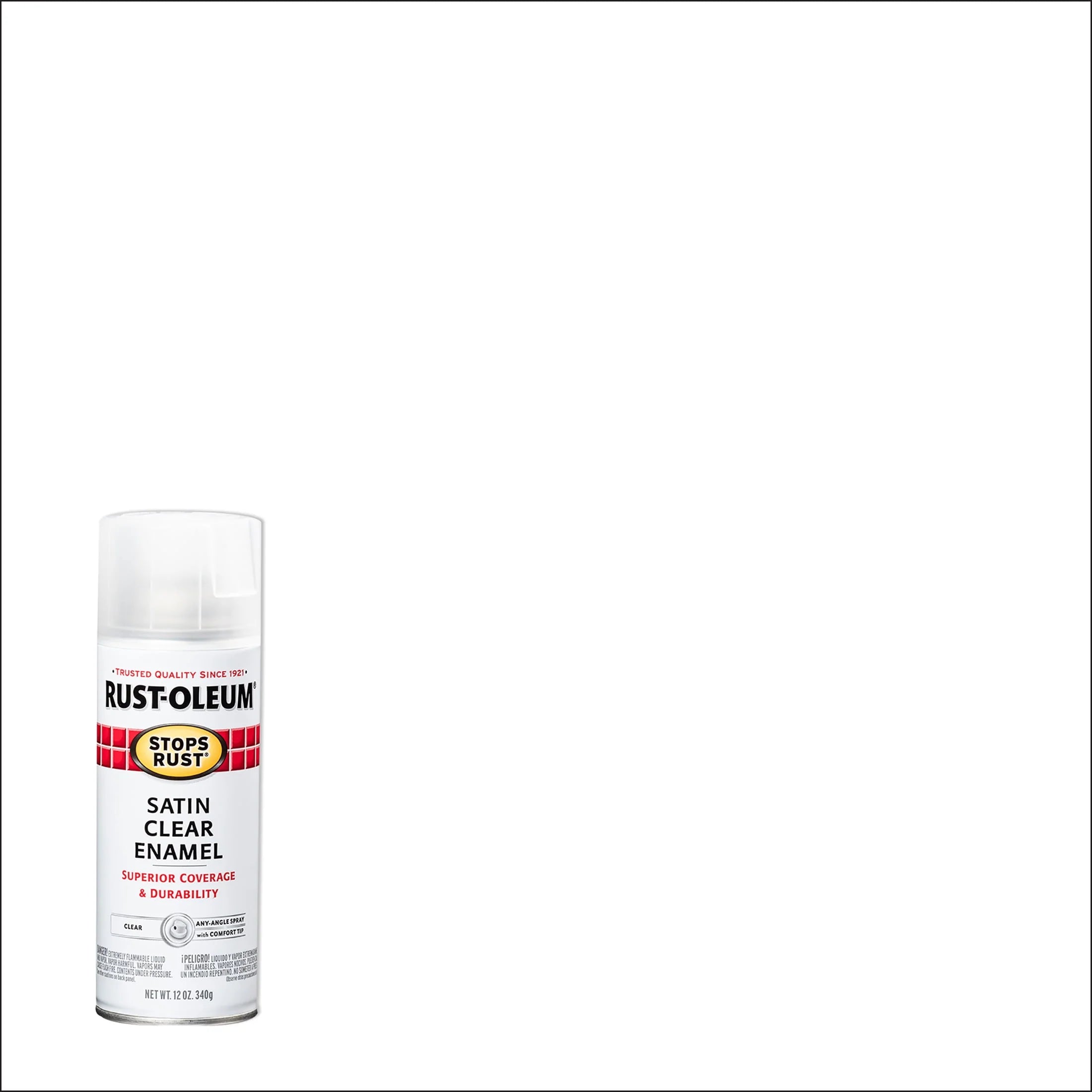 Rust-Oleum Stops Rust Satin Protective Enamel Spray Paint 285092, 12 oz Y531