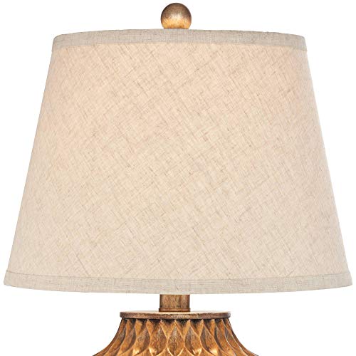 360 Lighting Buckhead Modern Accent Table Lamp 22" Warm Bronze Brown L3535