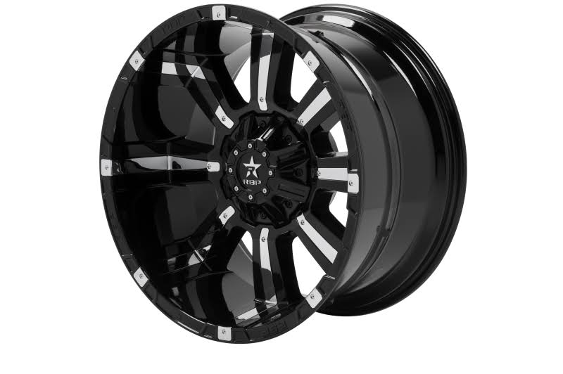 RBP Black & Chrome 94R Wheel 94R-2212-82-44BP K815