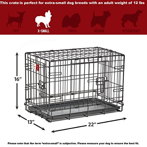 MidWest Homes for Pets Double Door 36-Inch Folding Dog Crate Y75670