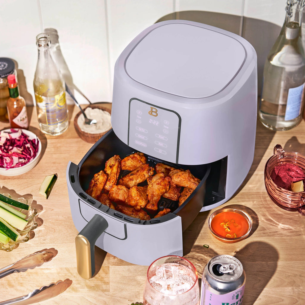 Beautiful 3 Qt Air Fryer with TurboCrisp Technology, White Icing by Drew Barrymore Q37808