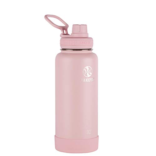 Takeya Actives Water Bottle with Spout Lid, 18 oz, Midnight Blue W579