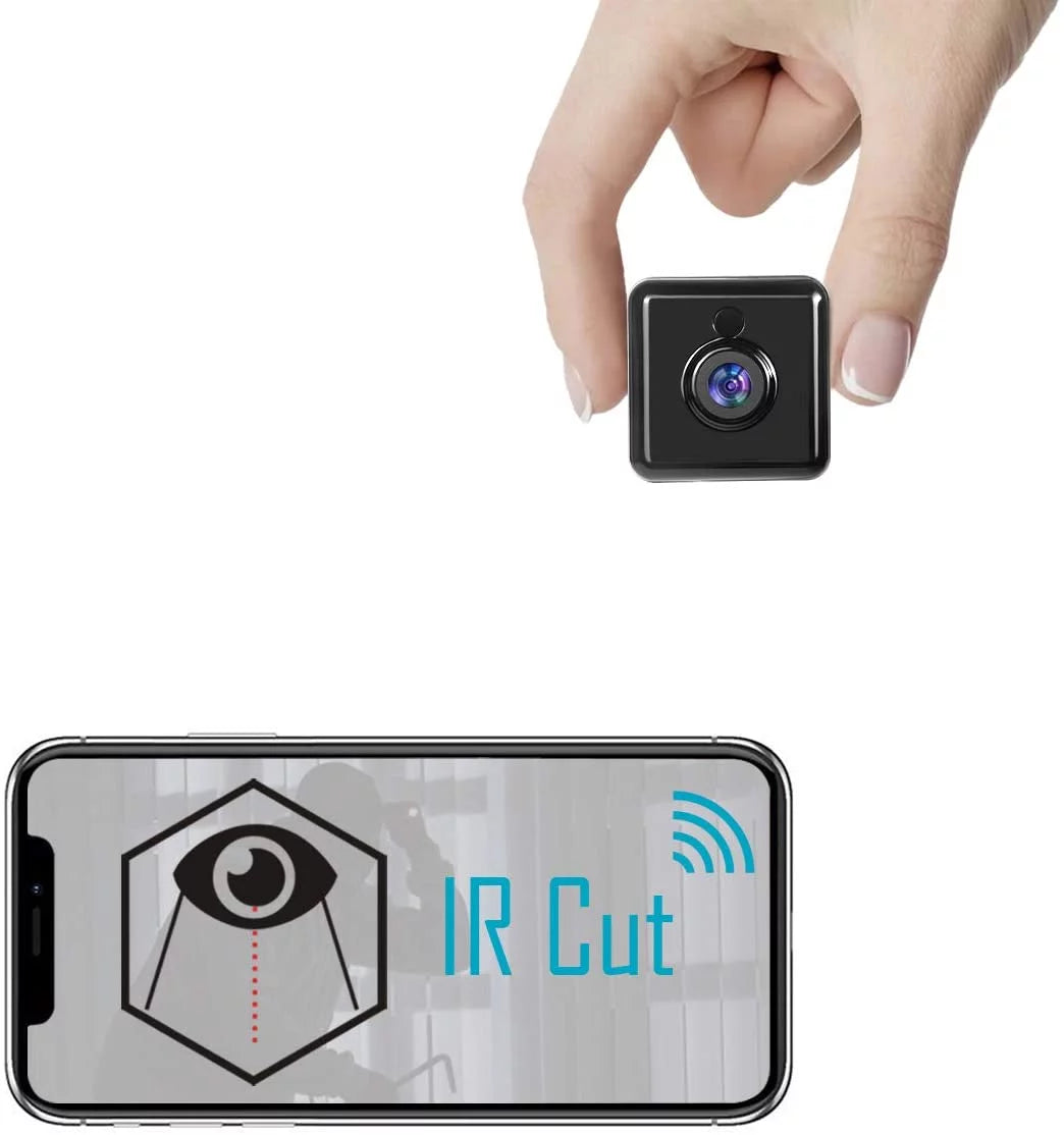 Cyber And Monday sale Mini Camera 1080P Camera - Portable Small HD Nanny Cam with Night Vision and Motion Detection - Indoor Cove