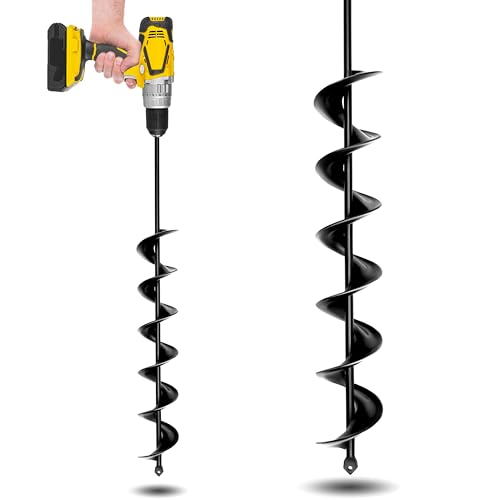 Garden Auger Drill Bit 3" x 24" for Planting and Post Hole Digging K631624