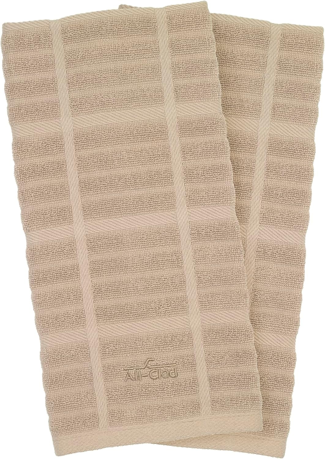 All-Clad Textiles Kitchen Towel, Solid, Cappuccino, 2 Pack O2296