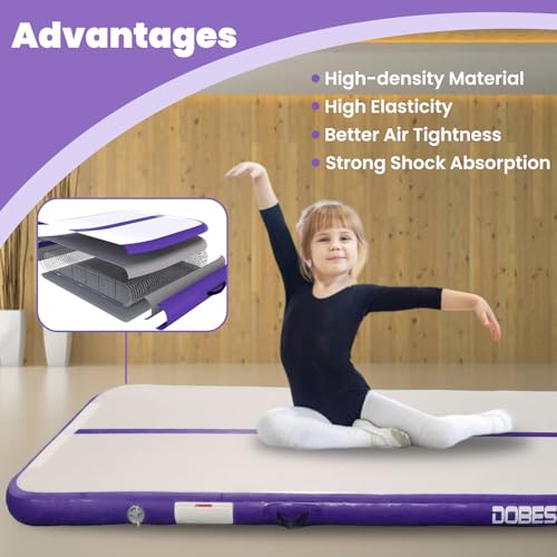 DOBESTS Inflatable Gymnastics Tumbling Mat with Pump G20525