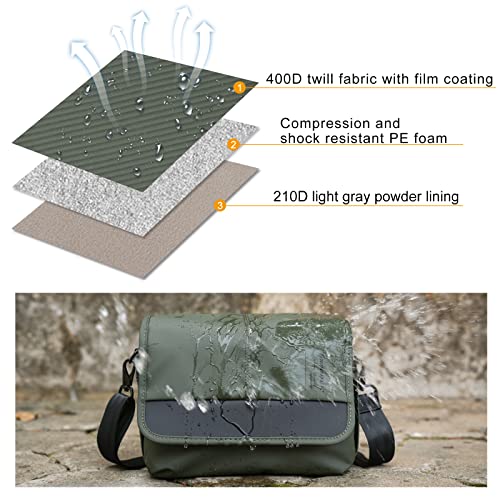 Besnfoto Camera Bag Small DSLR Shoulder Bag Waterproof Crossbody W879210