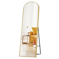 Full-Length Mirror for Bedroom, Full Body Mirror with Stand, Hanging or Leaning, Aluminum Alloy Thin Frame Floor Standing Black Modern Makeup vanities Color Mode