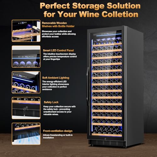 Electric Humidor Cabinet 35L with Digital LED Screen and Humidity Control C6096