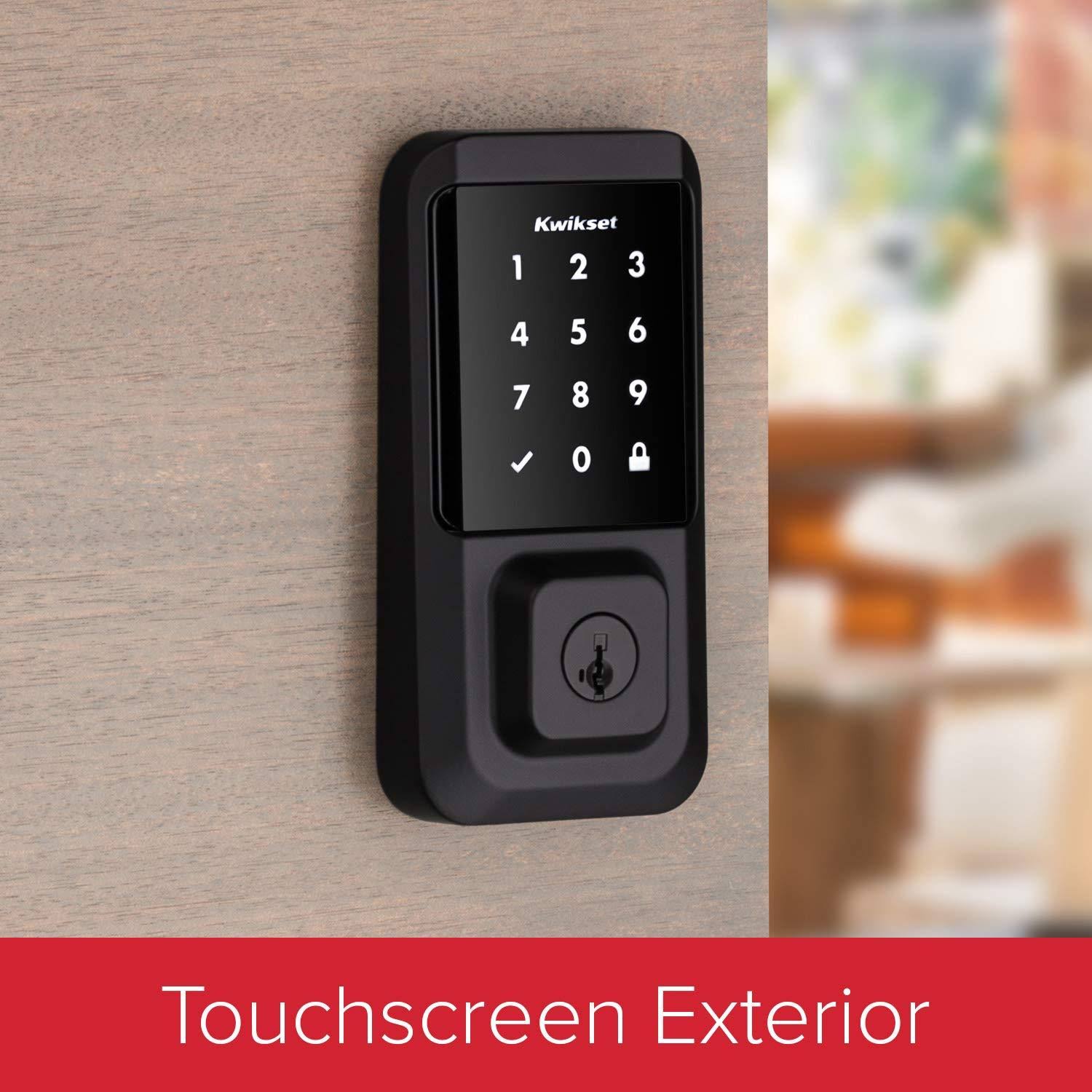 Kwikset Halo Touchscreen Wi-Fi Smart Lock Iron Black Y73191