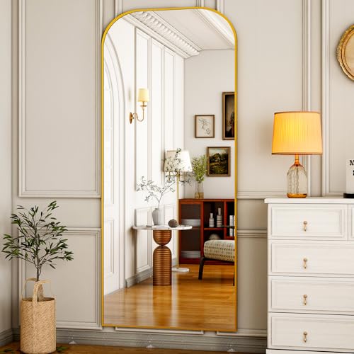 HARRITPURE 57"x20" Full Length Mirror with Aluminum Frame, Gold A38098
