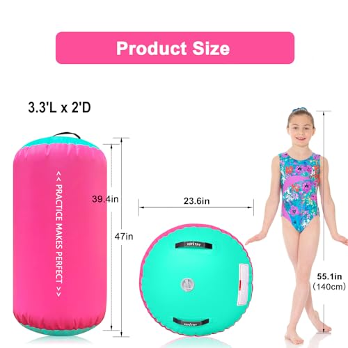 VOFiTNY Inflatable Gymnastics Air Track Tumbling Mat with Pump L674