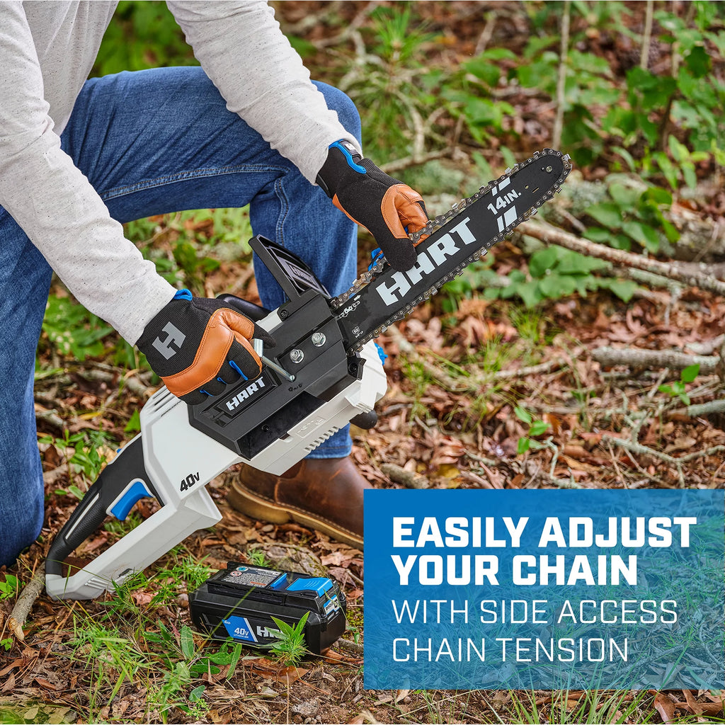 HART 40-Volt 14-inch Brushless Chainsaw Kit with 4.0Ah Battery S7085