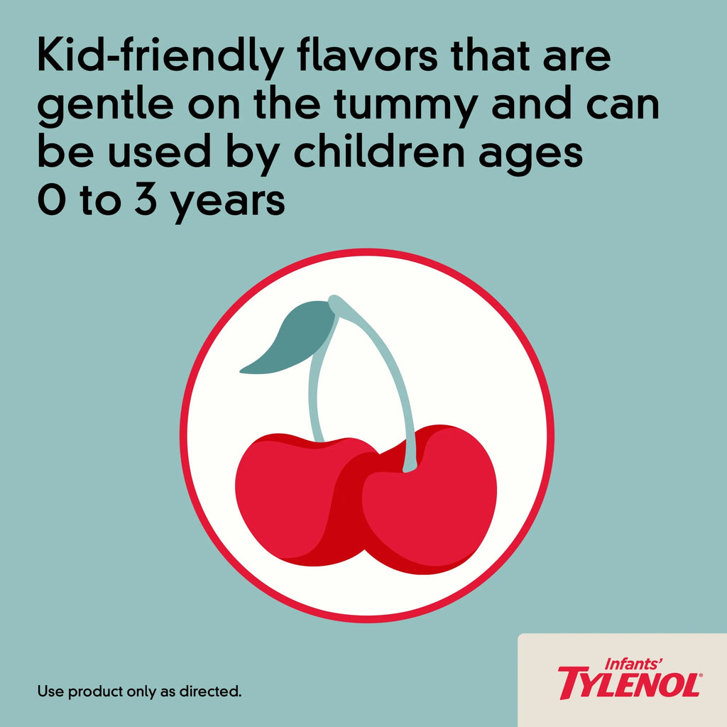 Infants' Tylenol Acetaminophen Dye-Free Cherry, 1 fl. oz H1013