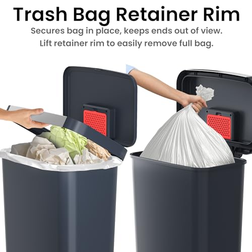 iTouchless 13 Gallon Sensor Trash Can 2.0 Stainless Steel W51921