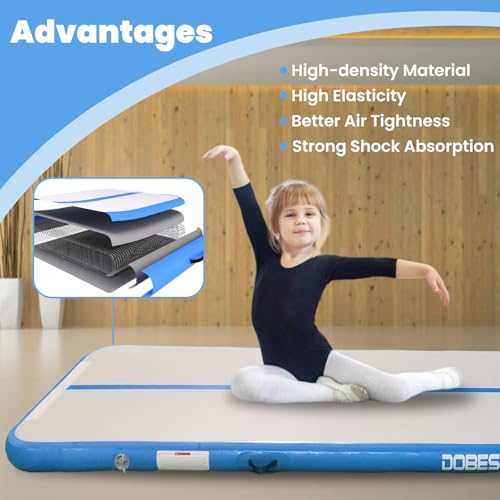 DOBESTS Inflatable Gymnastics Tumbling Mat with Pump G20525