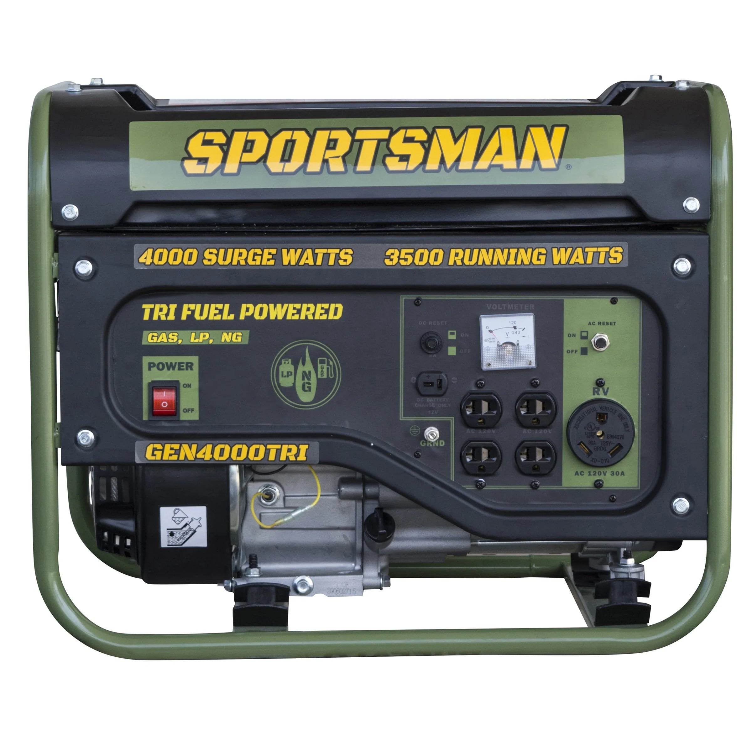 Sportsman 4000 Surge Watts Portable Tri Fuel Generator Y5779