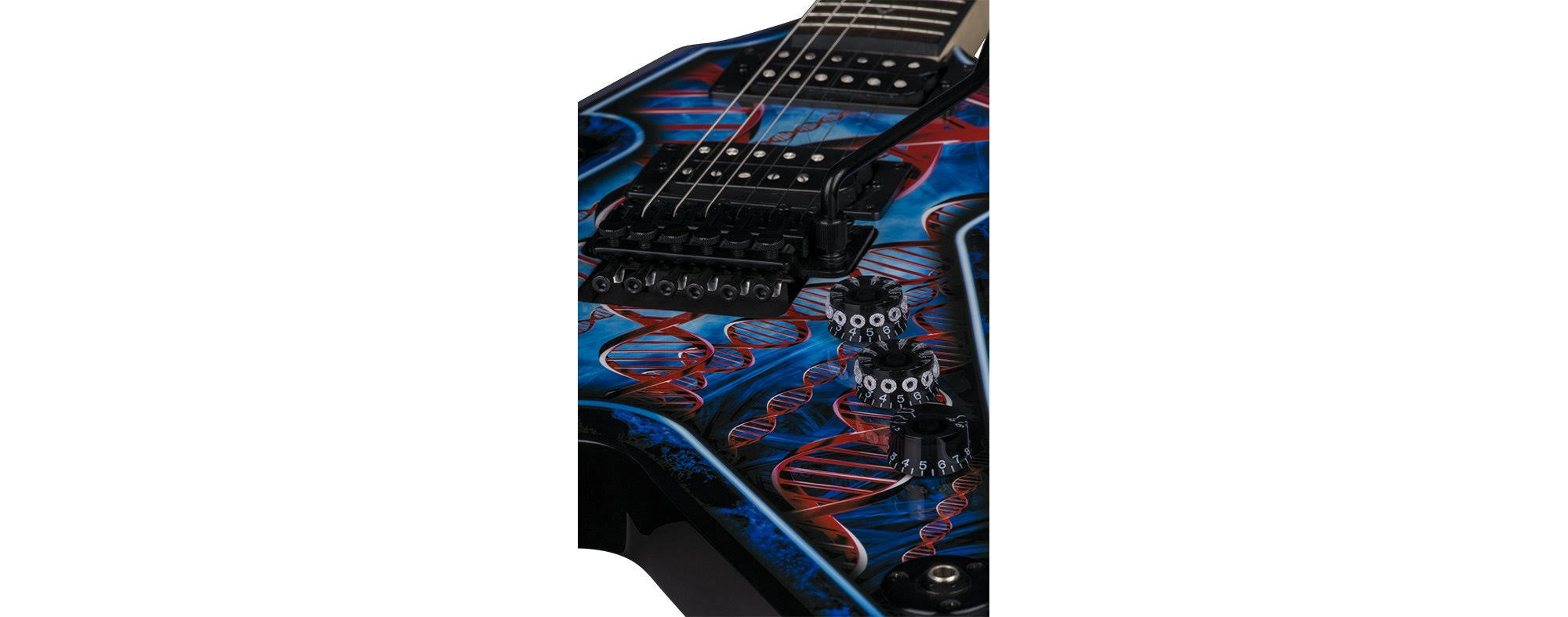 Dean Razorback DB Floyd Electric Guitar with Case P4594