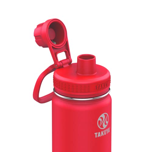 Takeya Actives Water Bottle with Spout Lid, 18 oz, Midnight Blue W579