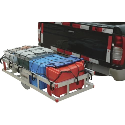 Ultra-Tow Aluminum Hitch Cargo Carrier 500-Lb Capacity Silver I1499