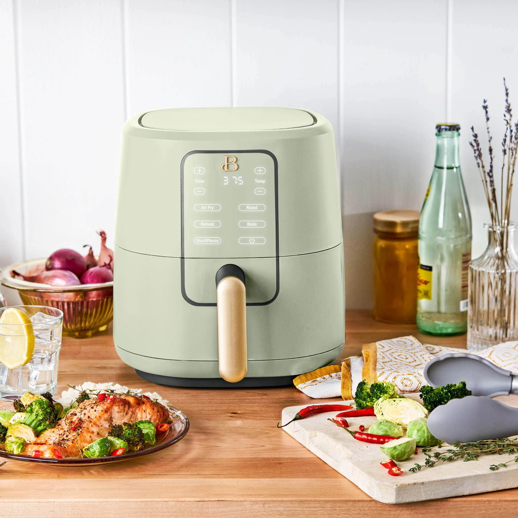 Beautiful 3 Qt Air Fryer with TurboCrisp Technology, White Icing by Drew Barrymore Q37808