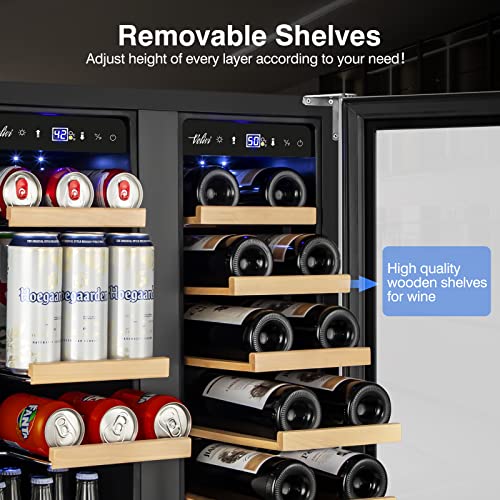 Electric Humidor Cabinet 35L with Digital LED Screen and Humidity Control C6096