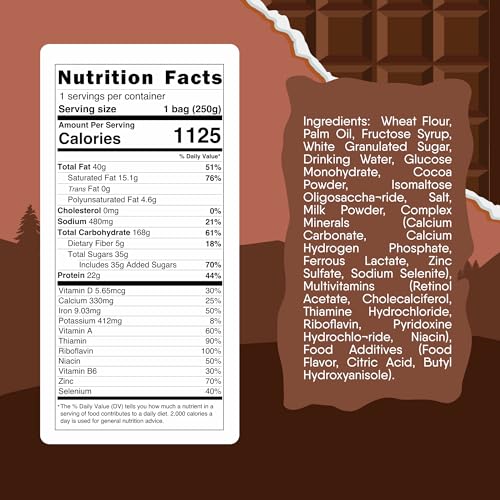 Emergency Food Supply 7-Day Chocolate Biscuit Bars Survival Kit A231664