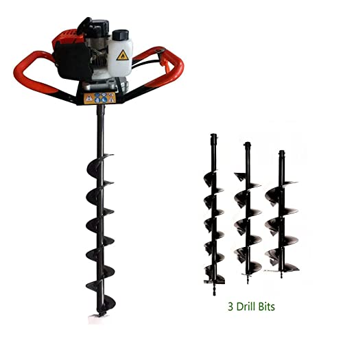 DYRABREST 52cc Gas Powered Earth Auger Post Hole Digger with 4/6/8 inch Bits K1897