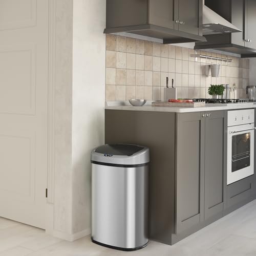 iTouchless 13 Gallon Sensor Trash Can 2.0 Stainless Steel W51921