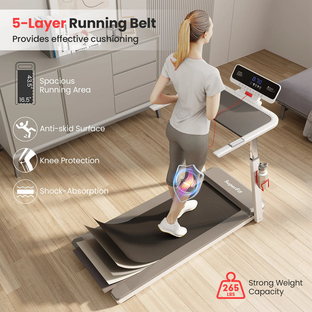 Superfit 3HP Folding Treadmill with APP Control, Black Z7624