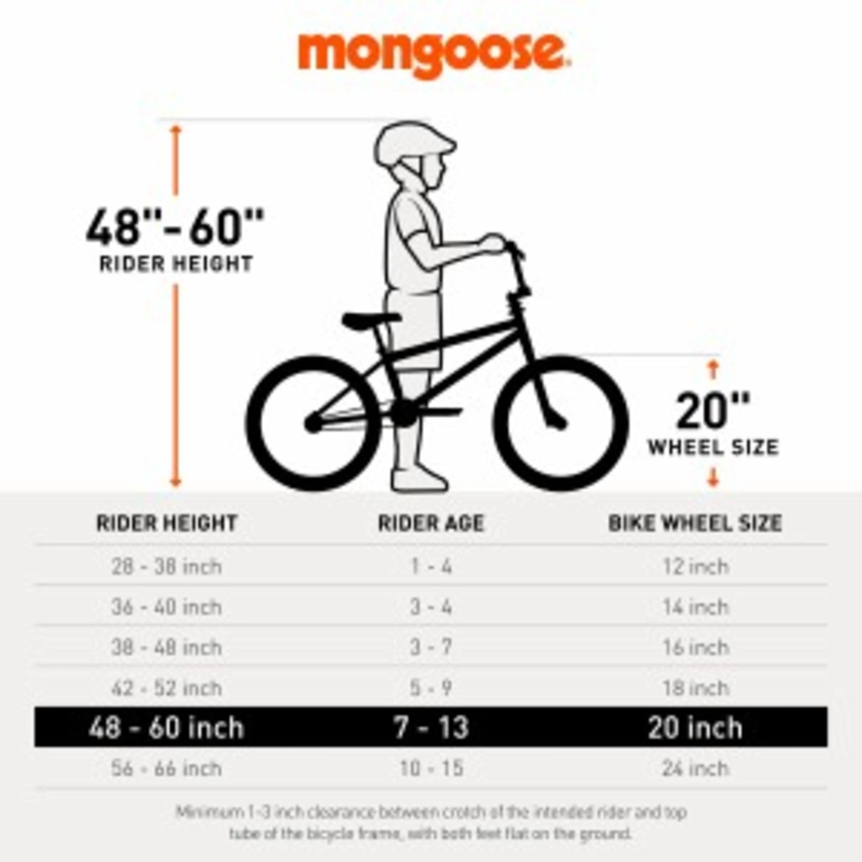 Mongoose BRAWLER Boys' Freestyle BMX Bike 20 L3541