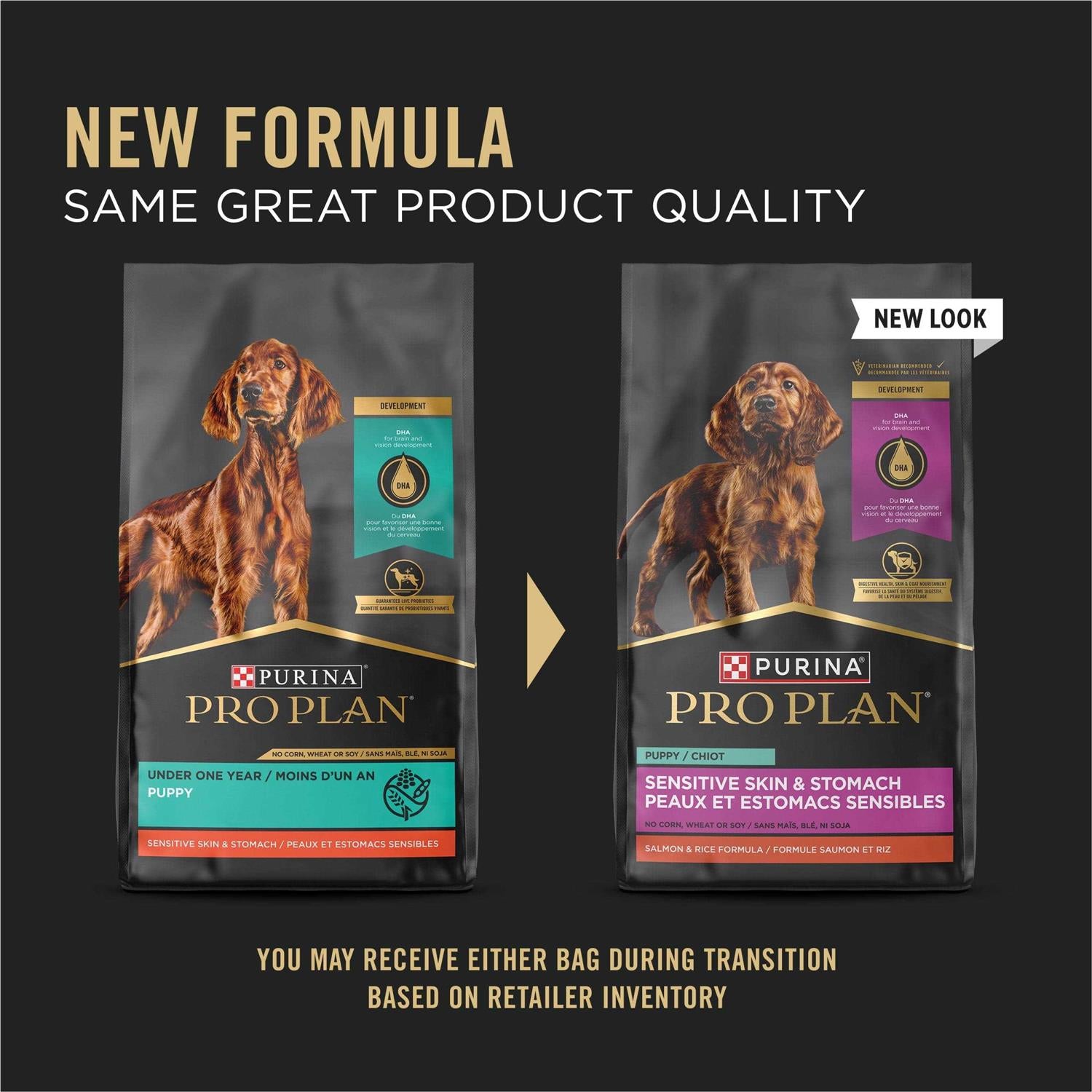 Purina Pro Plan Sensitive Skin & Stomach Dry Puppy Food U5302