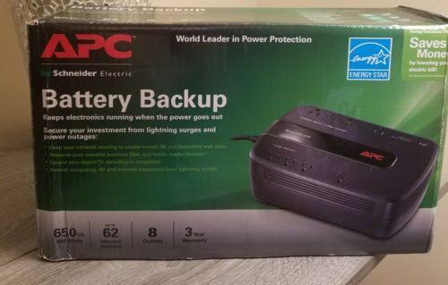 APC Back-UPS 650VA UPS Battery Backup & Surge Protector V8632