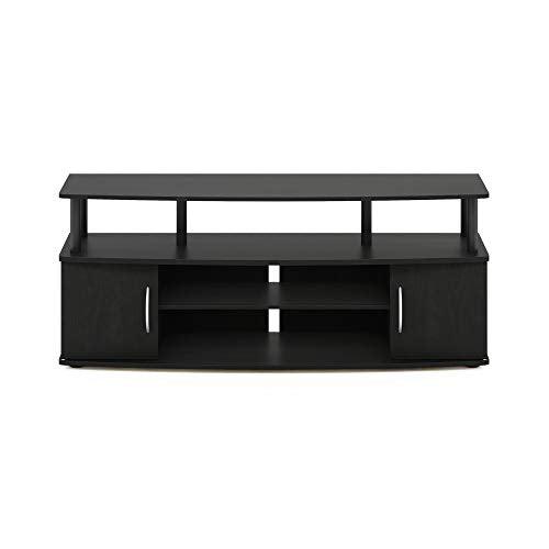 Furinno JAYA Large Entertainment Stand for TV Up to 55 Inch, French Oak Grey/Black V100781