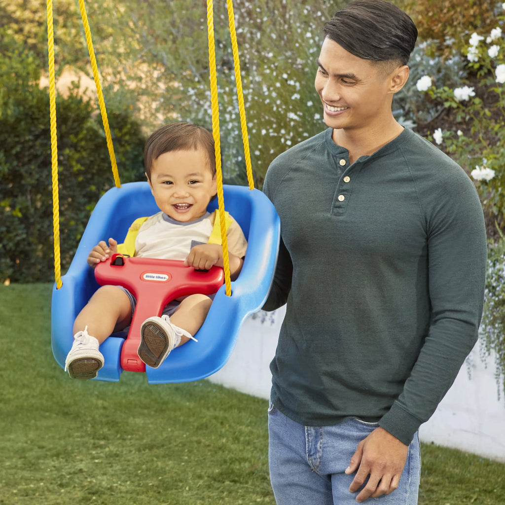 Little Tikes 2-in-1 Snug and Secure Swing, Blue Z795228