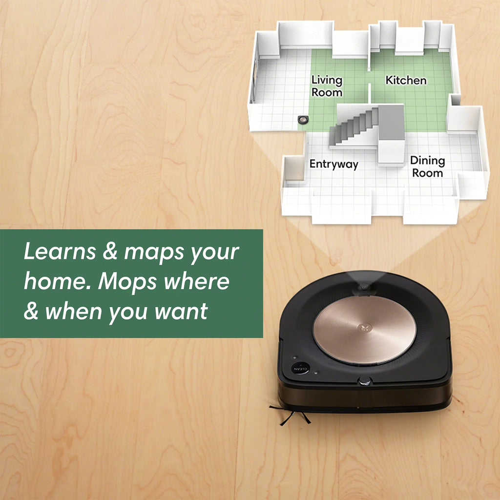 iRobot Roomba s9+ Self-Emptying Robot Vacuum with Smart Mapping P92039