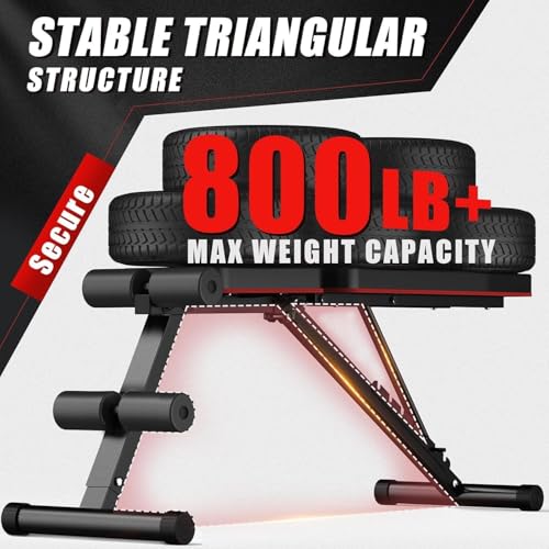 Adjustable Weight Bench for Home Gym, 800 LB Incline Decline Strength Training R306107