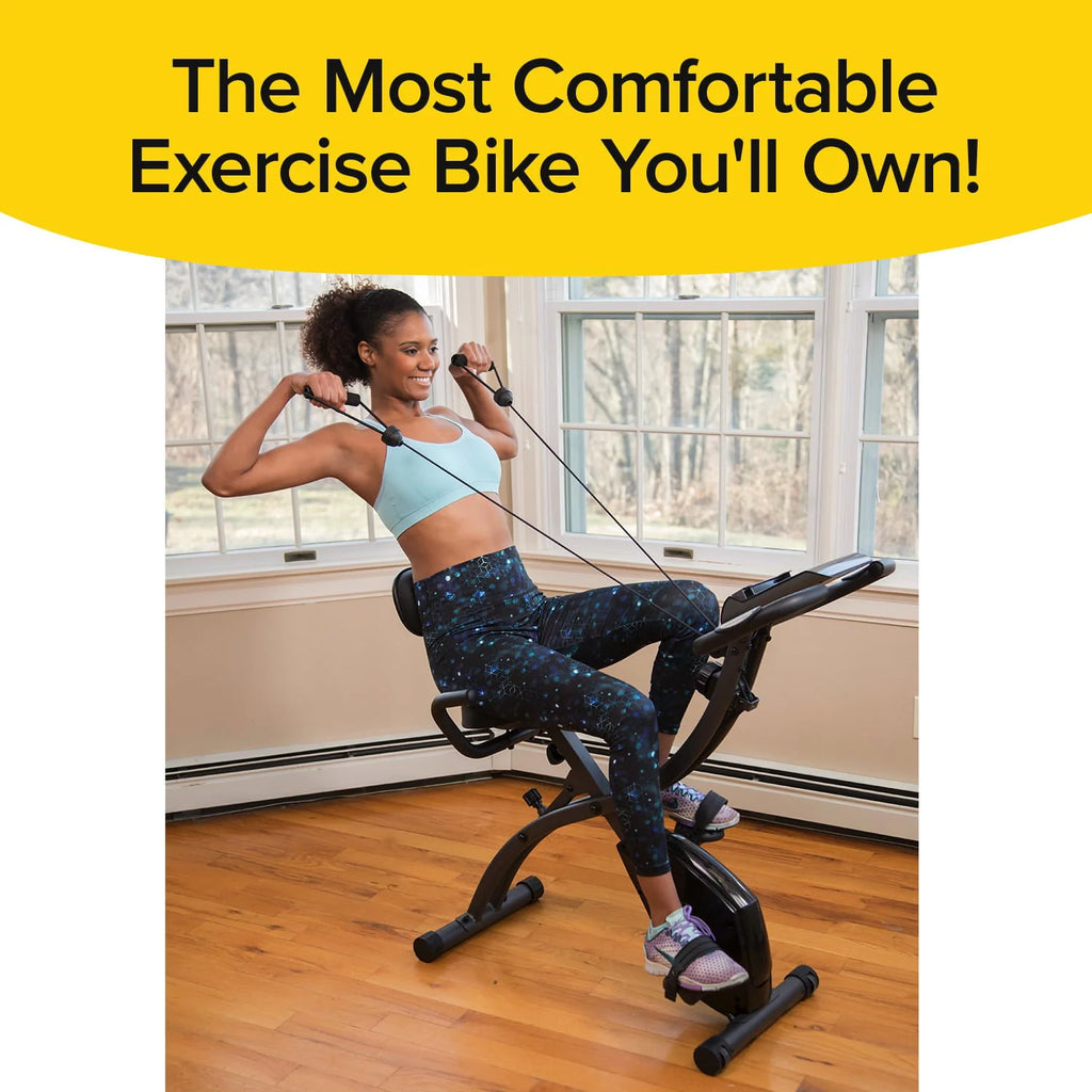 Slim Cycle Stationary Bike - Folding Indoor Exercise Bike C451889