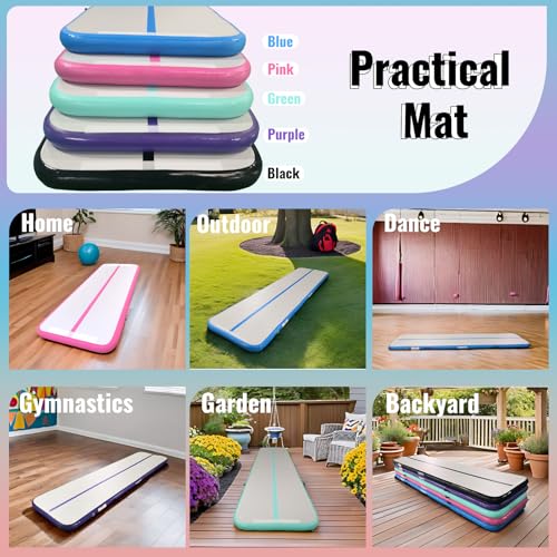 DOBESTS Inflatable Gymnastics Tumbling Mat with Pump G20525