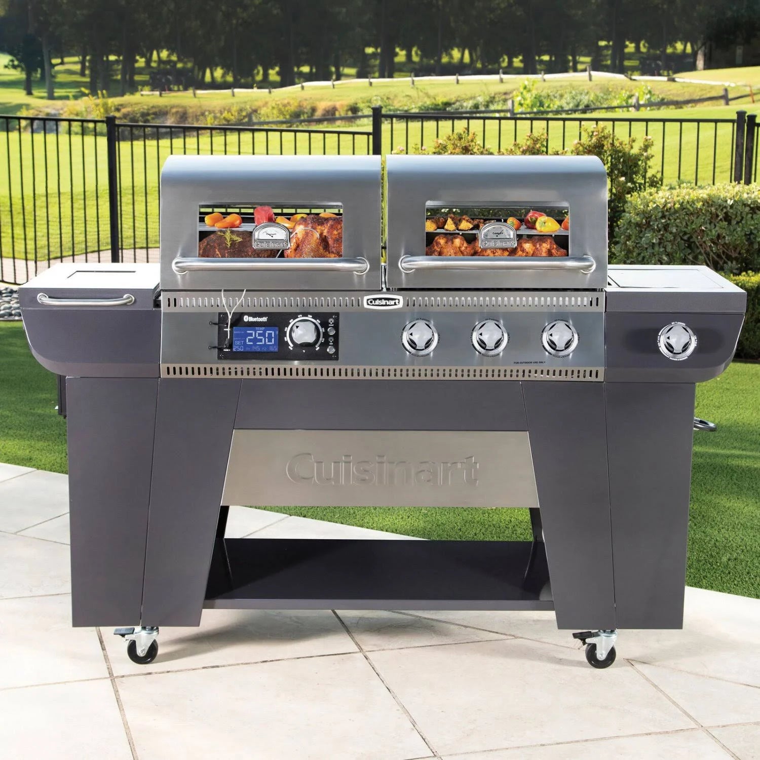 Cuisinart Twin Oaks Dual Function Pellet and Gas Grill, 900 sq in H253