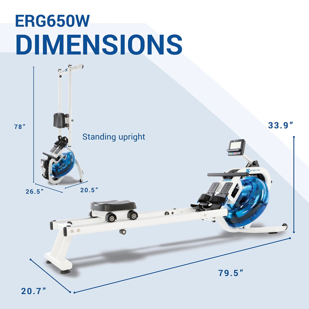 XTERRA Fitness ERG650W Water Rowing Machine I1052